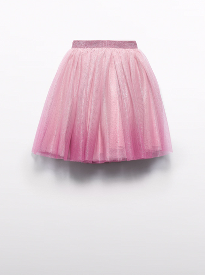 Girls Glitter Tulle Longer Skirt