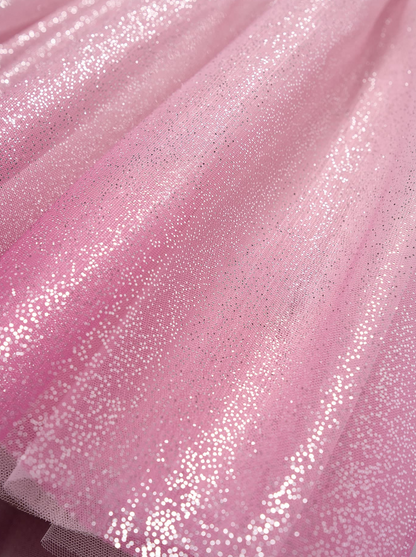 Girls Glitter Tulle Longer Skirt