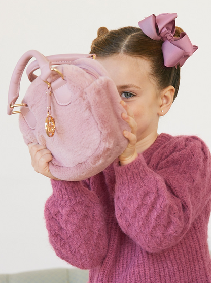 Girls Faux Fur Handbag