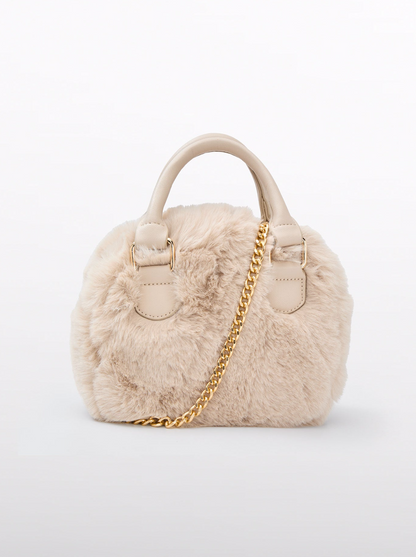 Girls Faux Fur Handbag