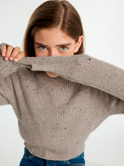 Teen Girl Speckled Sweater