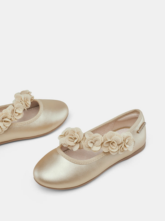 Girls Floral Ballet Flats