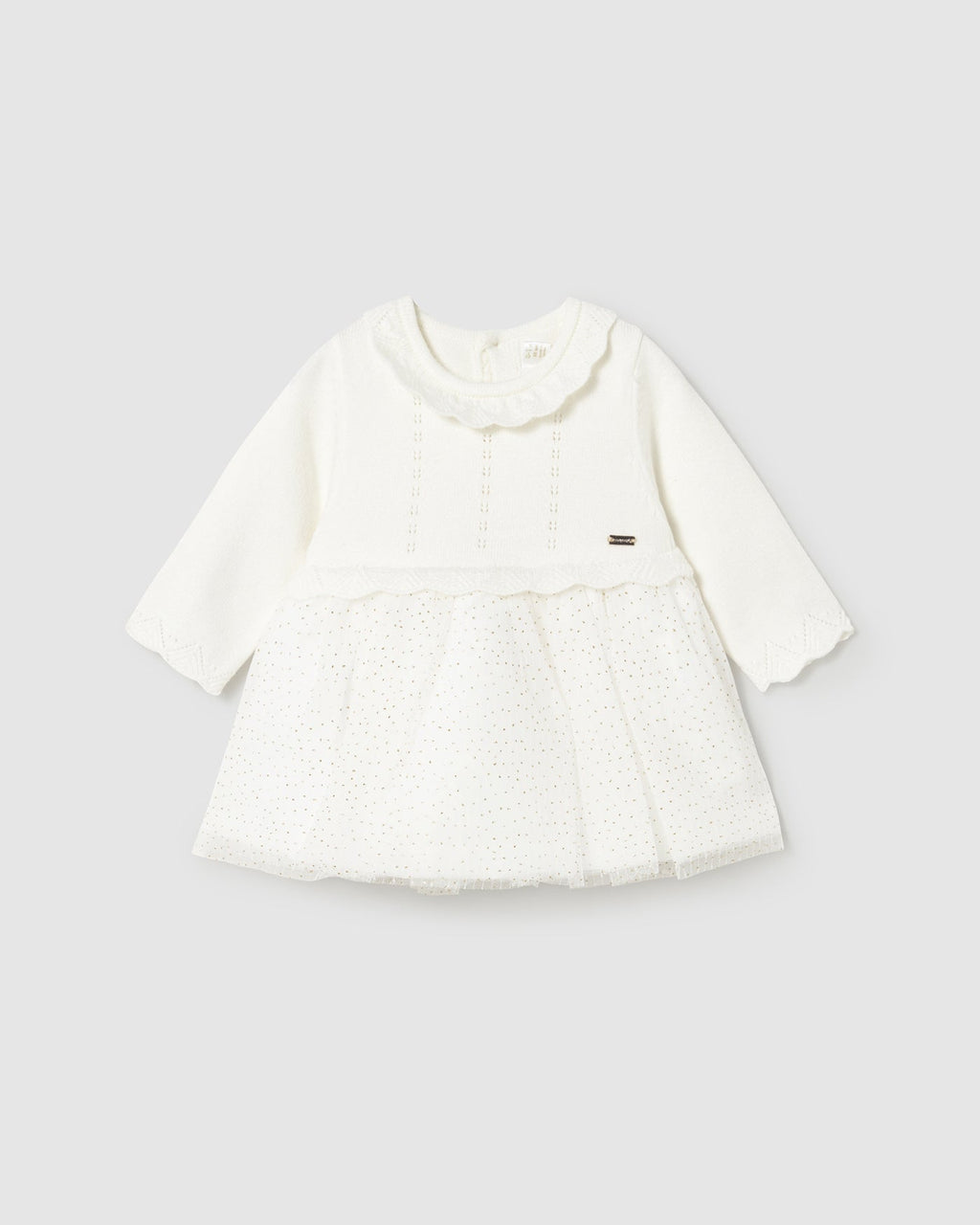 Mayoral Baby Girl Tricot Tulle Dress_ 2815