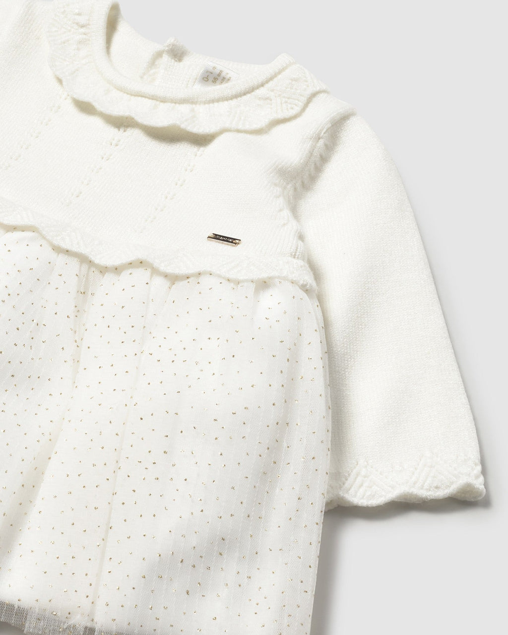 Mayoral Baby Girl Tricot Tulle Dress_ 2815