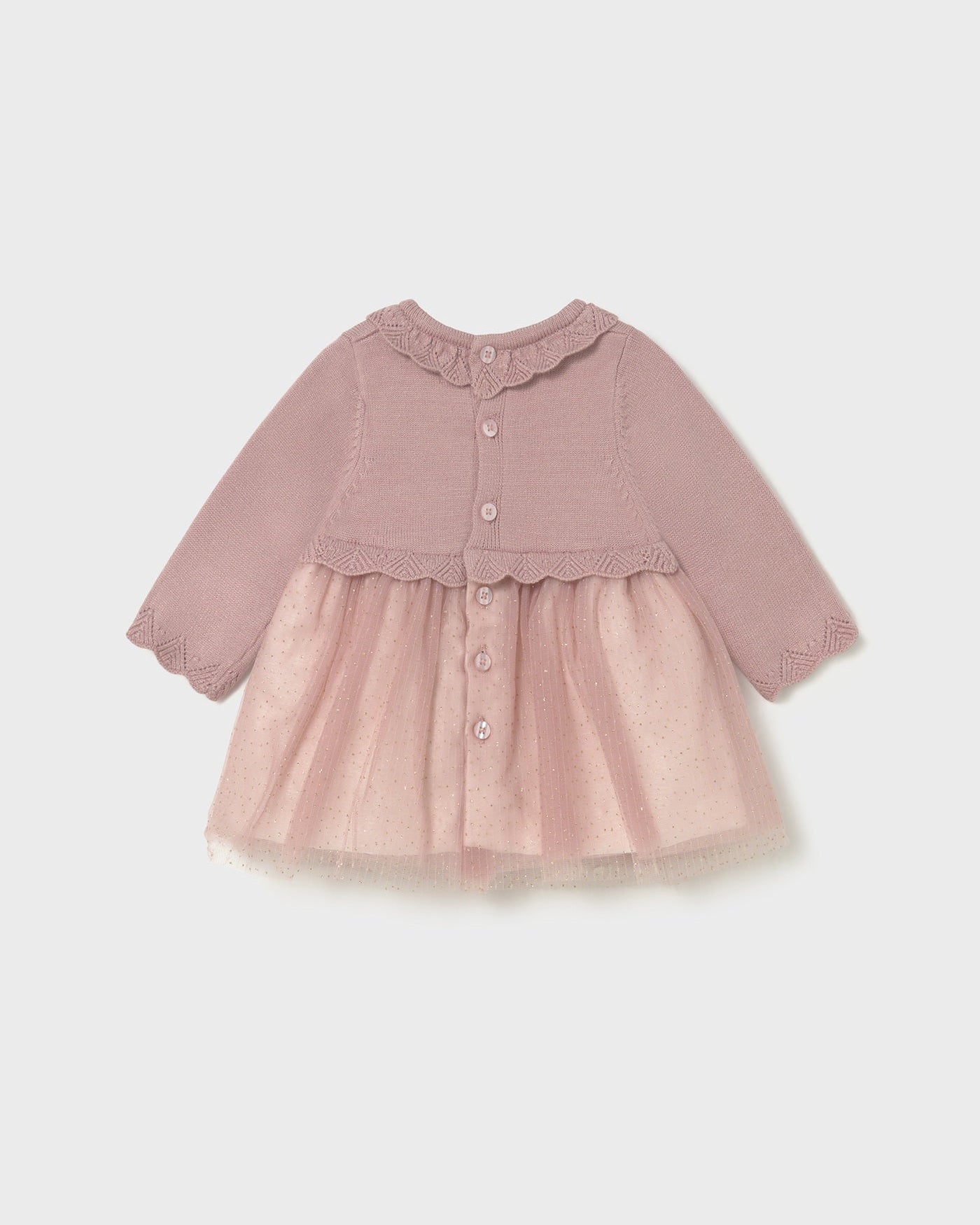Mayoral Baby Girl Tricot Tulle Dress_ 2815