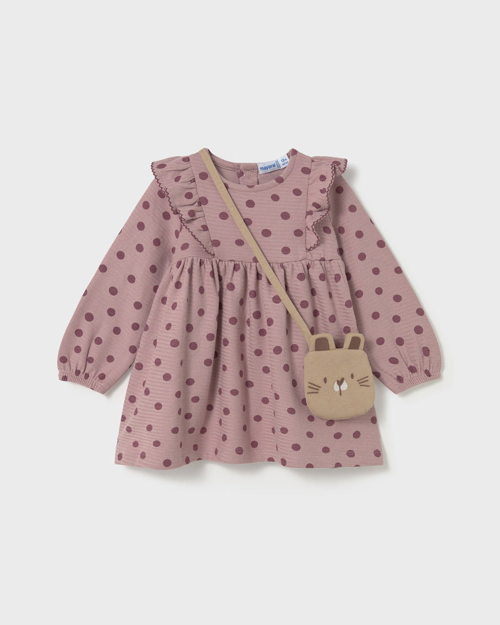 Mayoral Baby Girls Printed Dress With Bag_ 2920