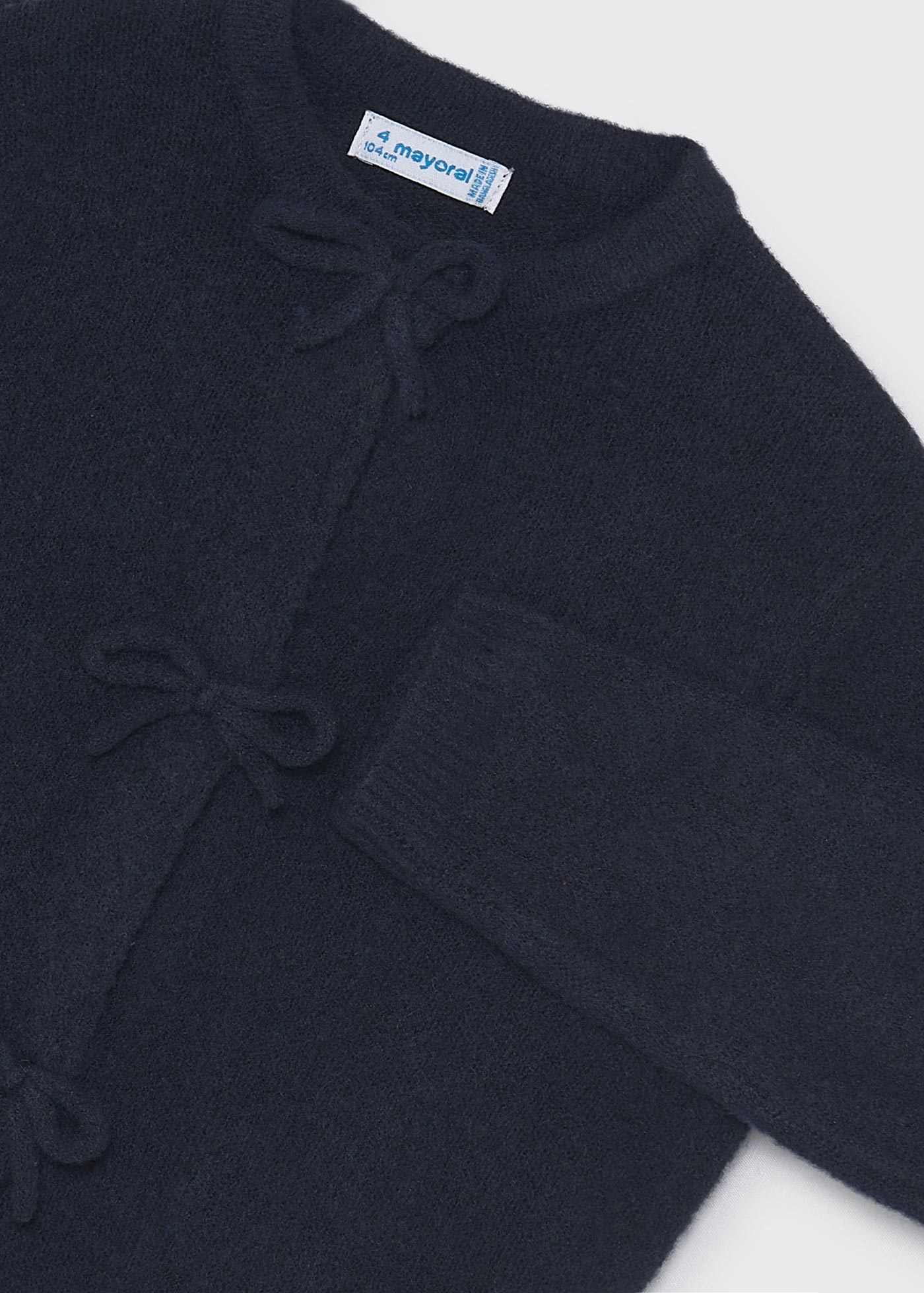 Mayoral Girls Knit Bow Cardigan