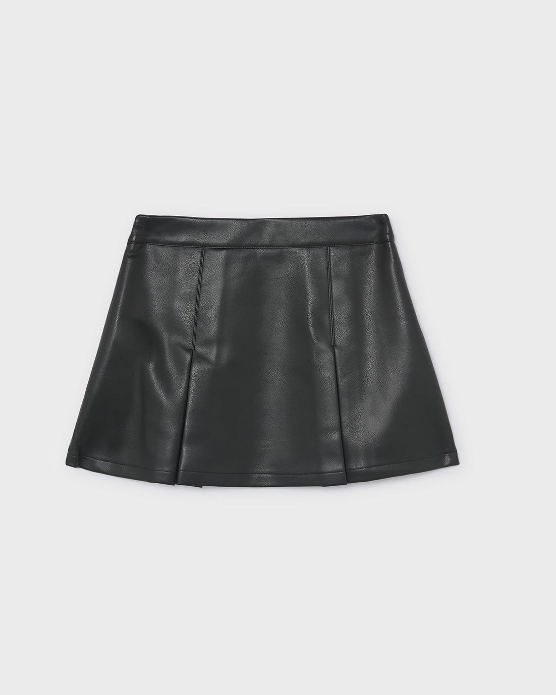 Mayoral Girls Faux Leather Jacket & Skirt Set