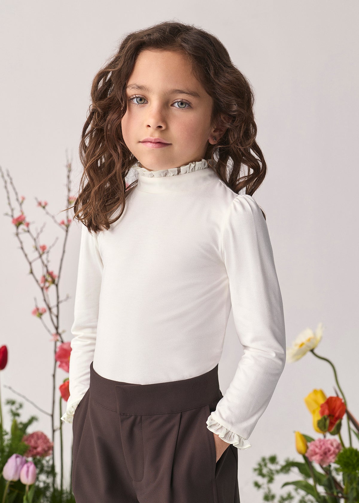 Abel & Lula Girls Knit Turtleneck
