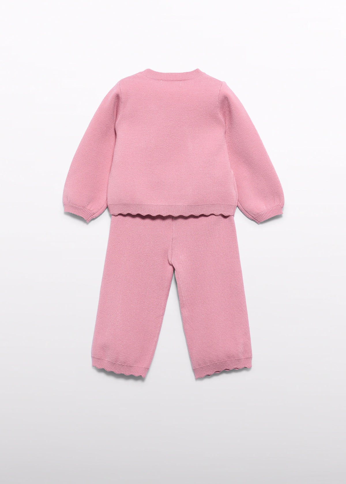 Abel & Lula Baby Girls Bow Knit Pants Set