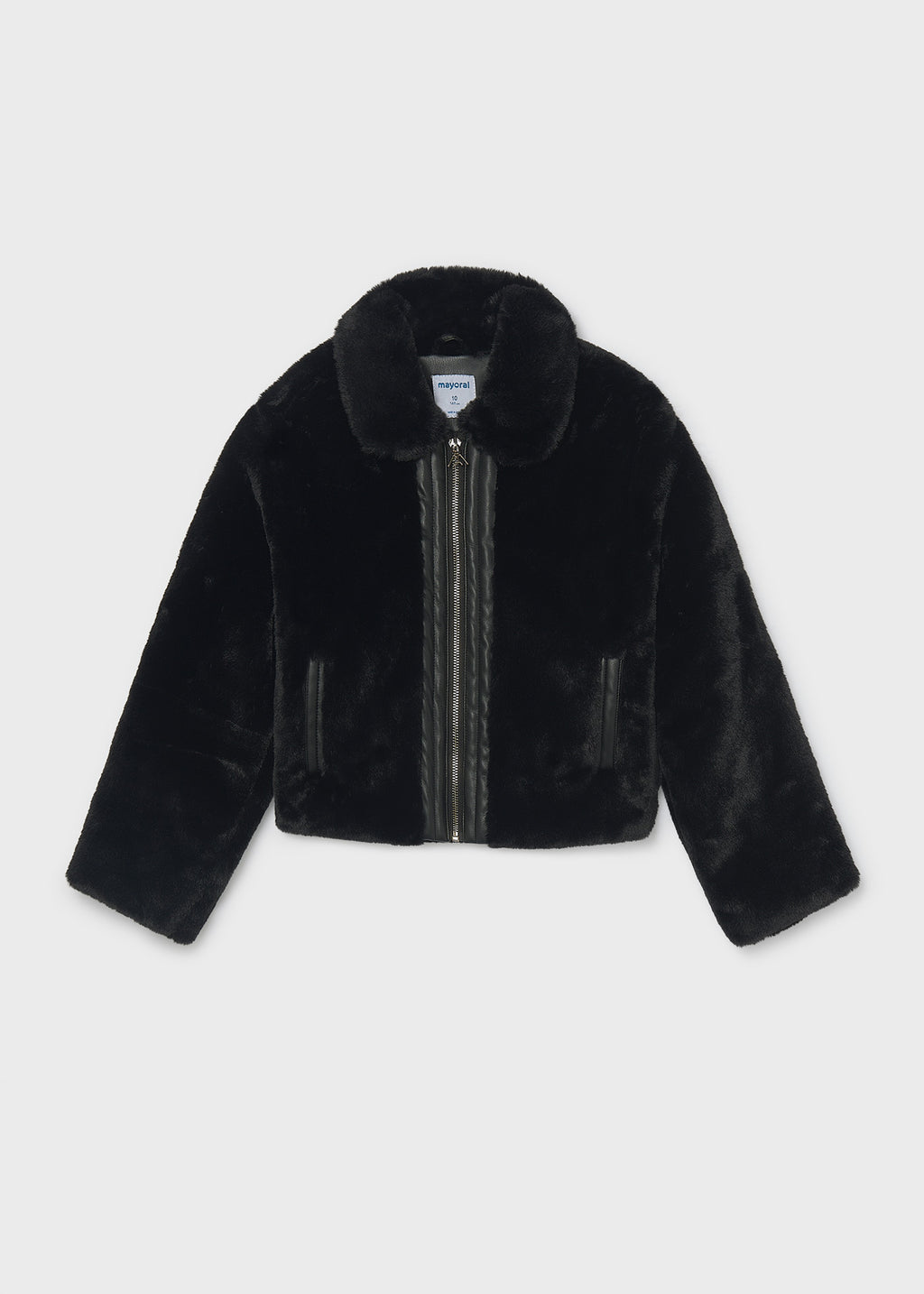 Mayoral Girls Faux Fur Coat
