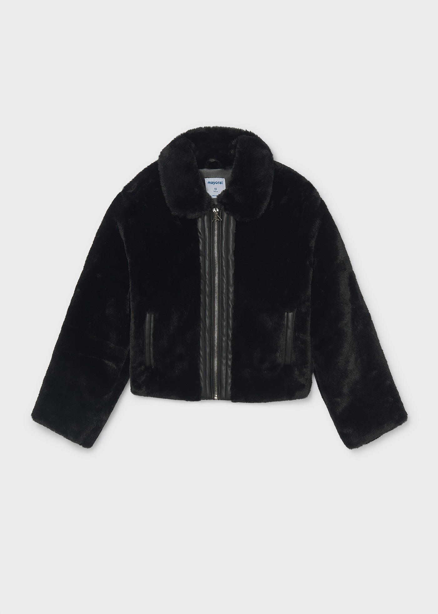 Mayoral Girls Faux Fur Coat