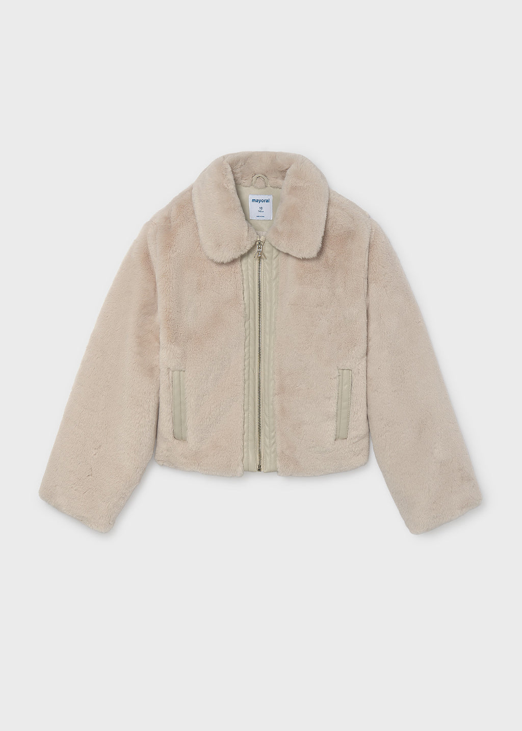 Mayoral Girls Faux Fur Coat