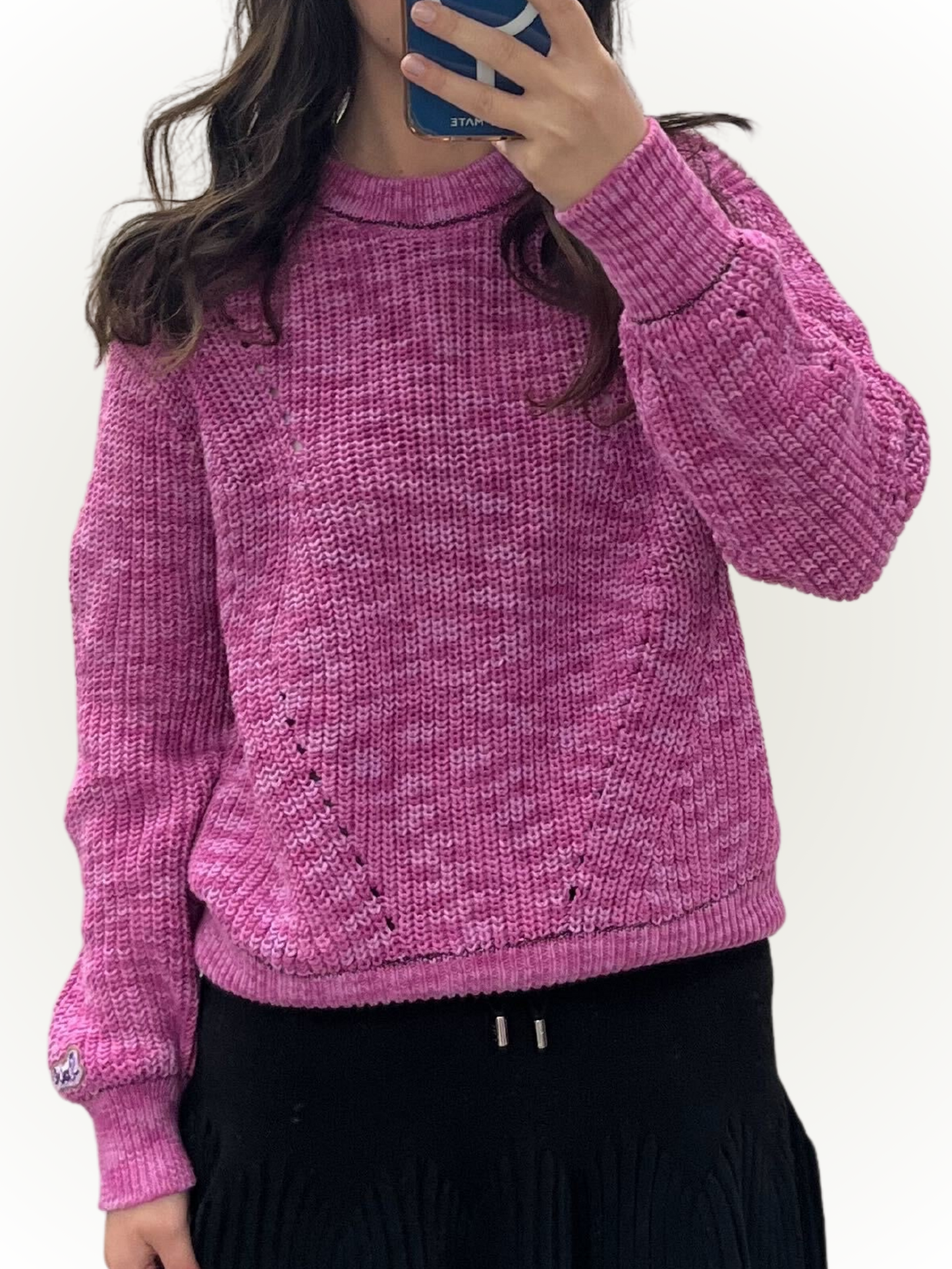 Scotch & Soda Pink Structured Pullover Sweater _173759-6392