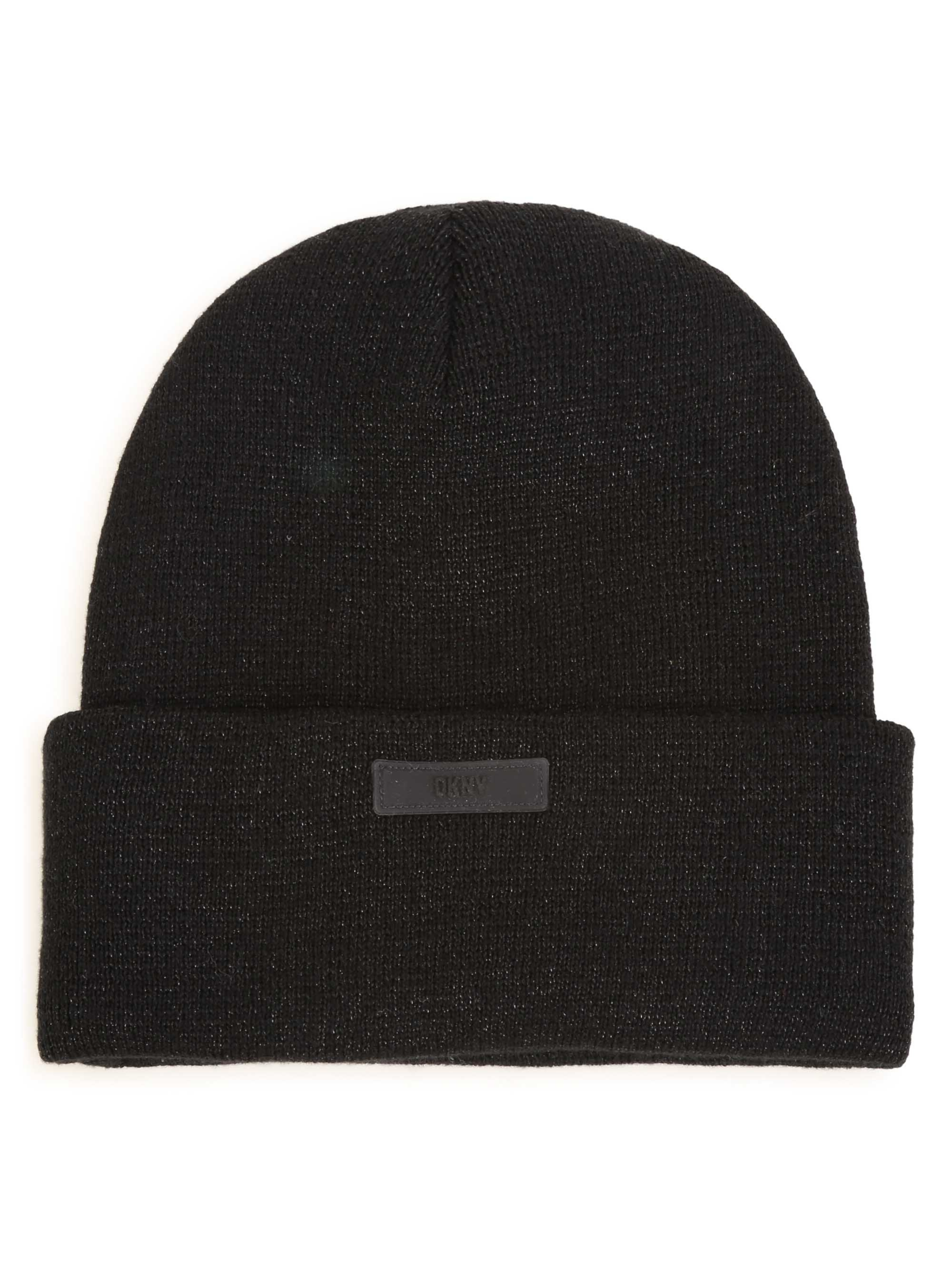 DKNY Junior Black Knitted Hat _D31309-09B