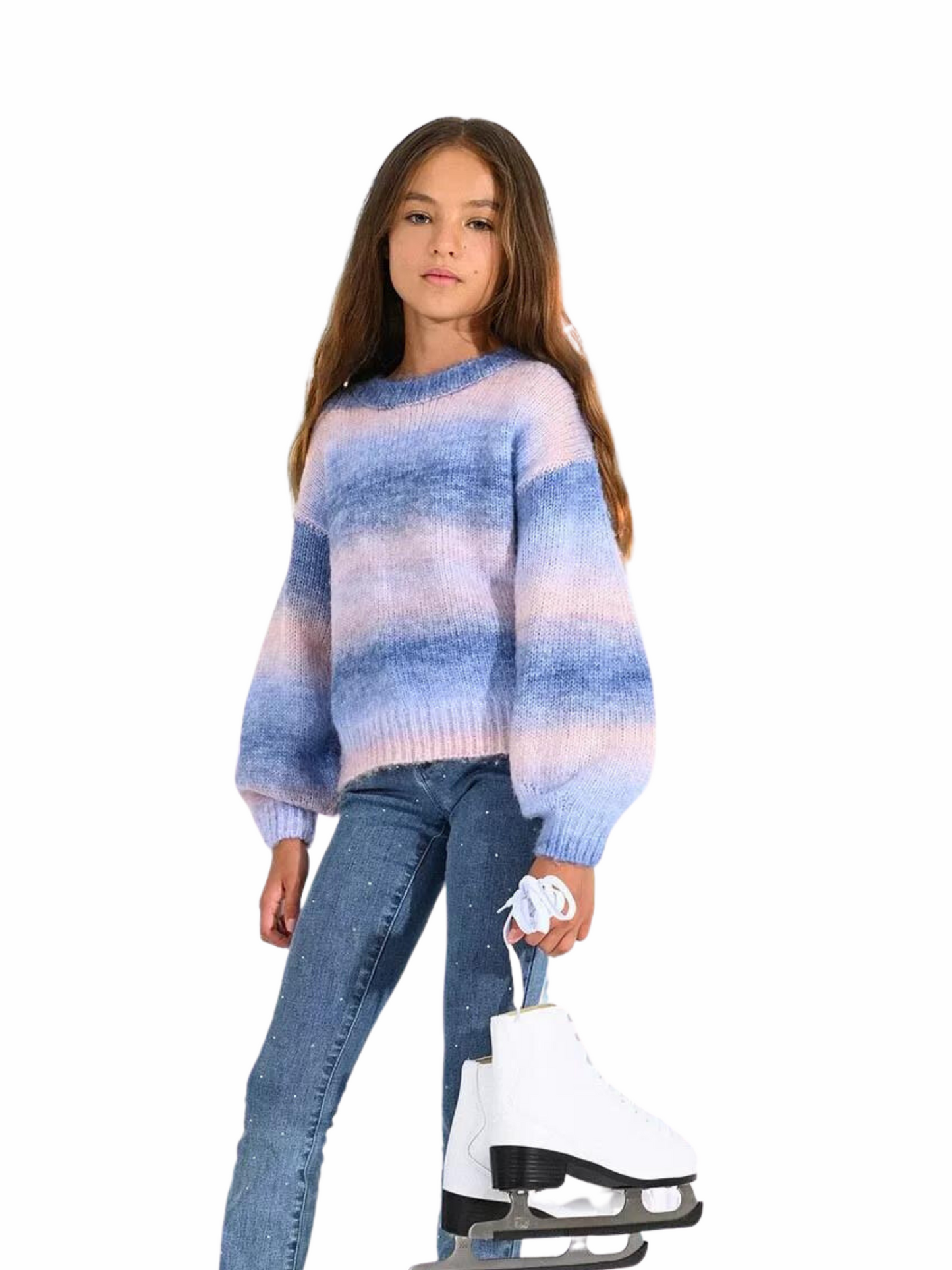 Mini Molly Blue/Pink Sunset Sweater _MMN121BN23-2405