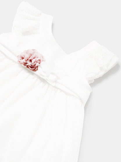 Mayoral Baby Dress w/ Sash_ 1903-51