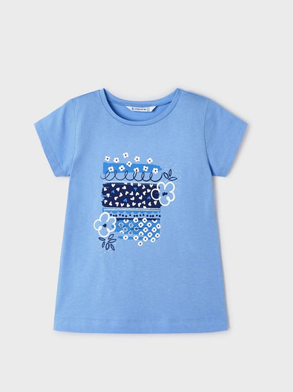 Mayoral Mini Blue Graphic Short Sleeve T-Shirt_ 3090-50