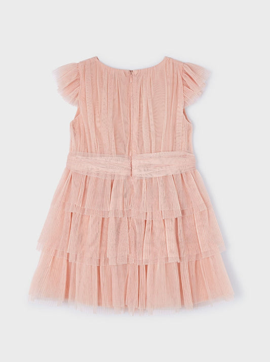 Mayoral Mini Pleated Tulle Dress