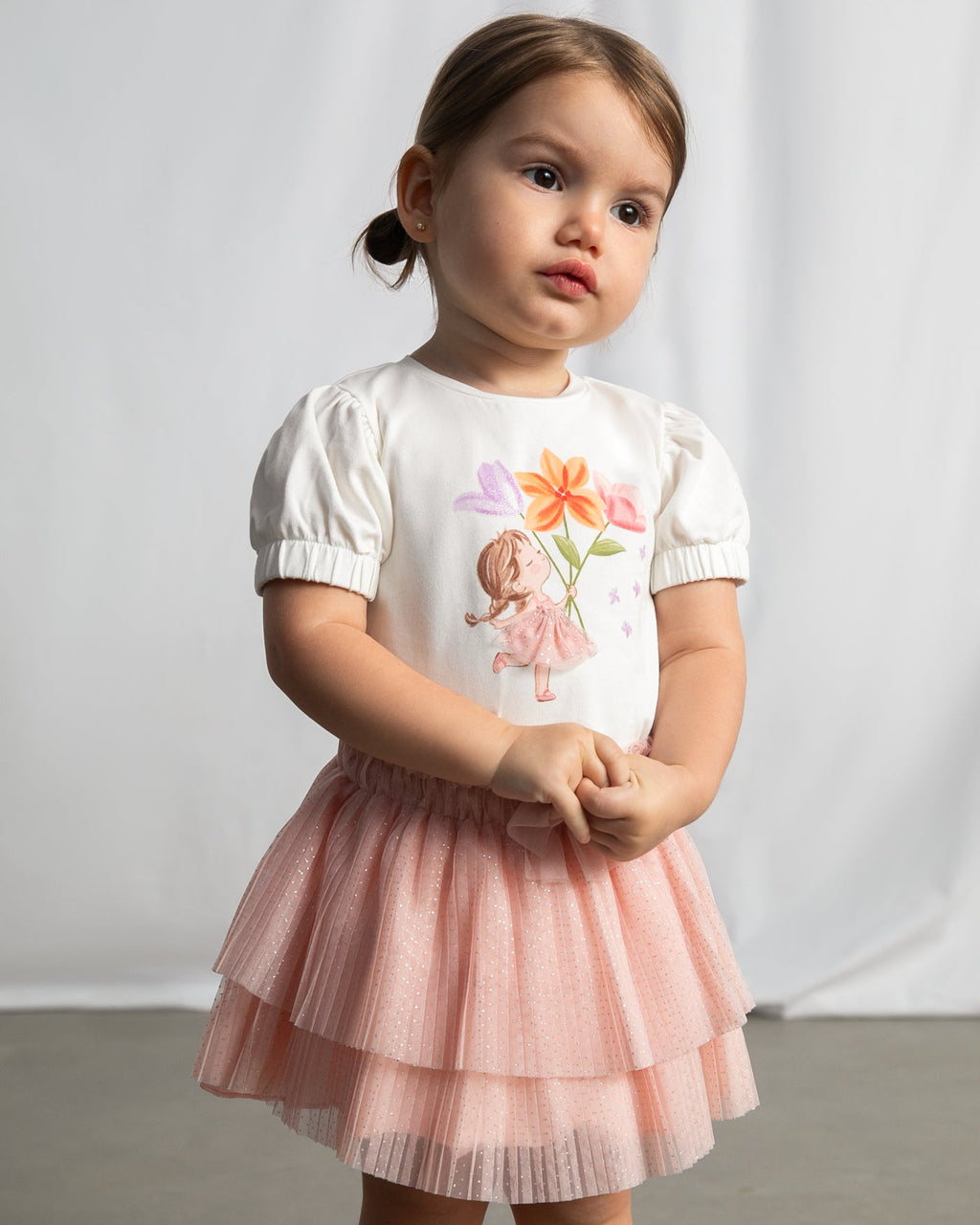 Mayoral Baby Girls Pleated Tulle Skirt_ 1902