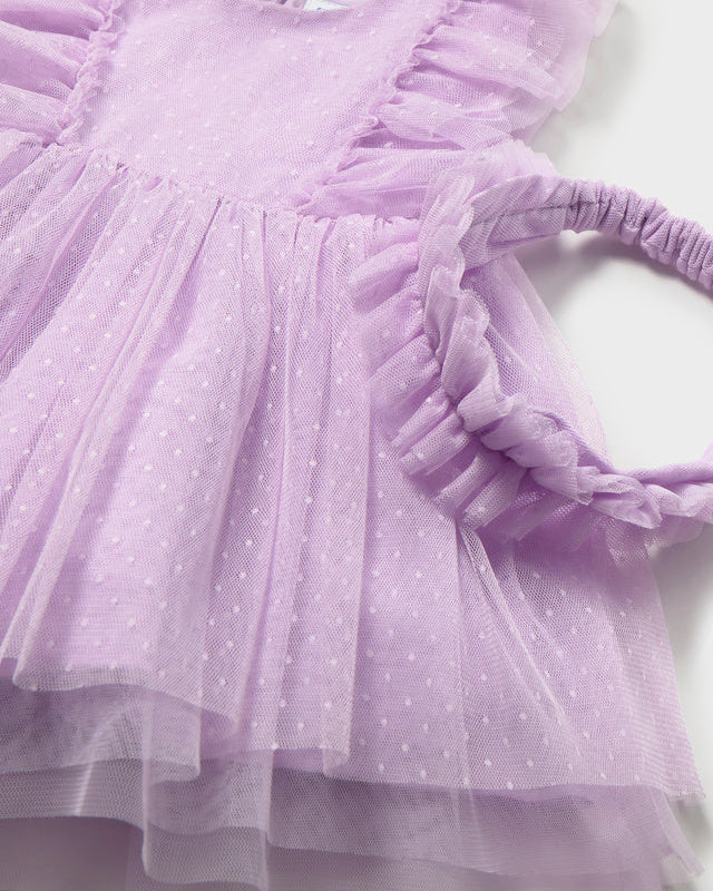 Mayoral Baby Girls Tulle Dress With Headband_ 1905