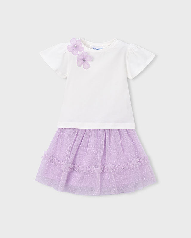 Mayoral Girls Tulle Skirt Set_ 3946