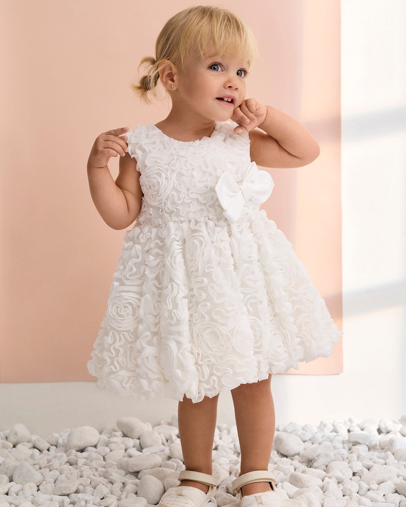 Abel & Lula Baby Girls Puffed Dress_ 5004