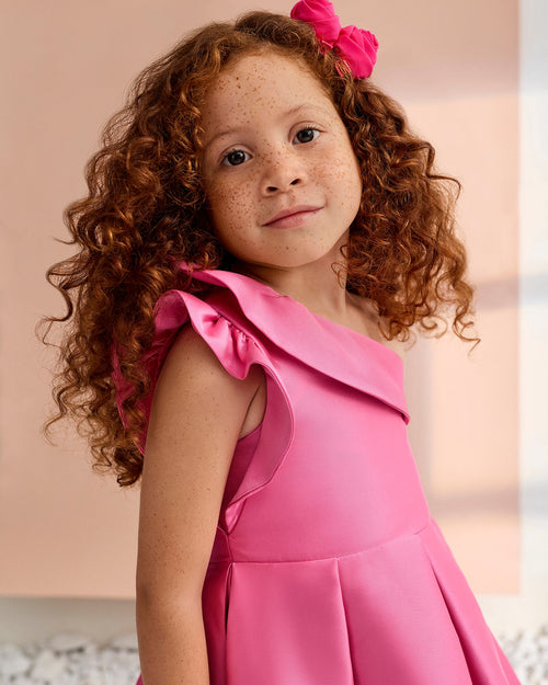 Abel & Lula Girls Asymmetric Dress_ 5045