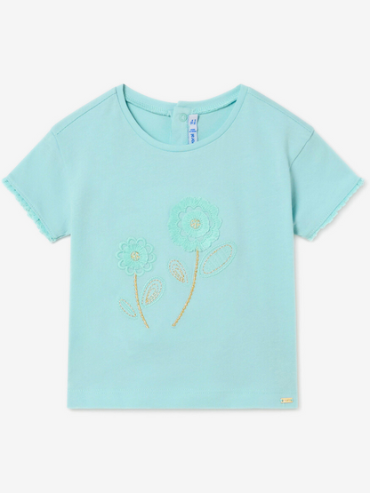 Mayoral Baby Girl Embroidered T-Shirt_ 1009-54