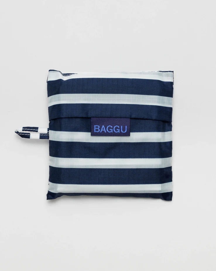 Standard Baggu - Navy Stripe