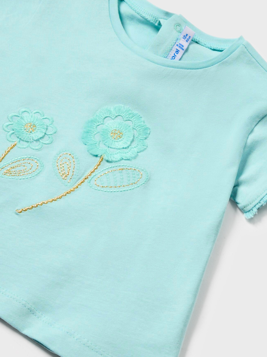 Mayoral Baby Girl Embroidered T-Shirt_ 1009-54