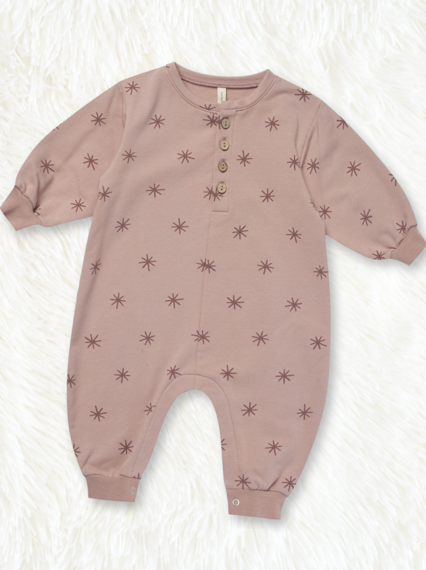 Quincy Mae Baby Pink Relaxed Fleece Jumpsuit _QM455-1278