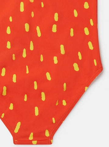 Stella McCartney Baby Red Strawberry Spots Swimsuit W/ Frill Details _TUC009-Z1773-421GL