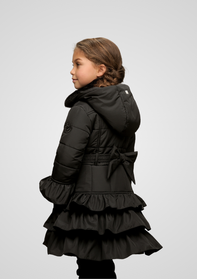 Le Chic Girls Bouquet Ruffle Coat