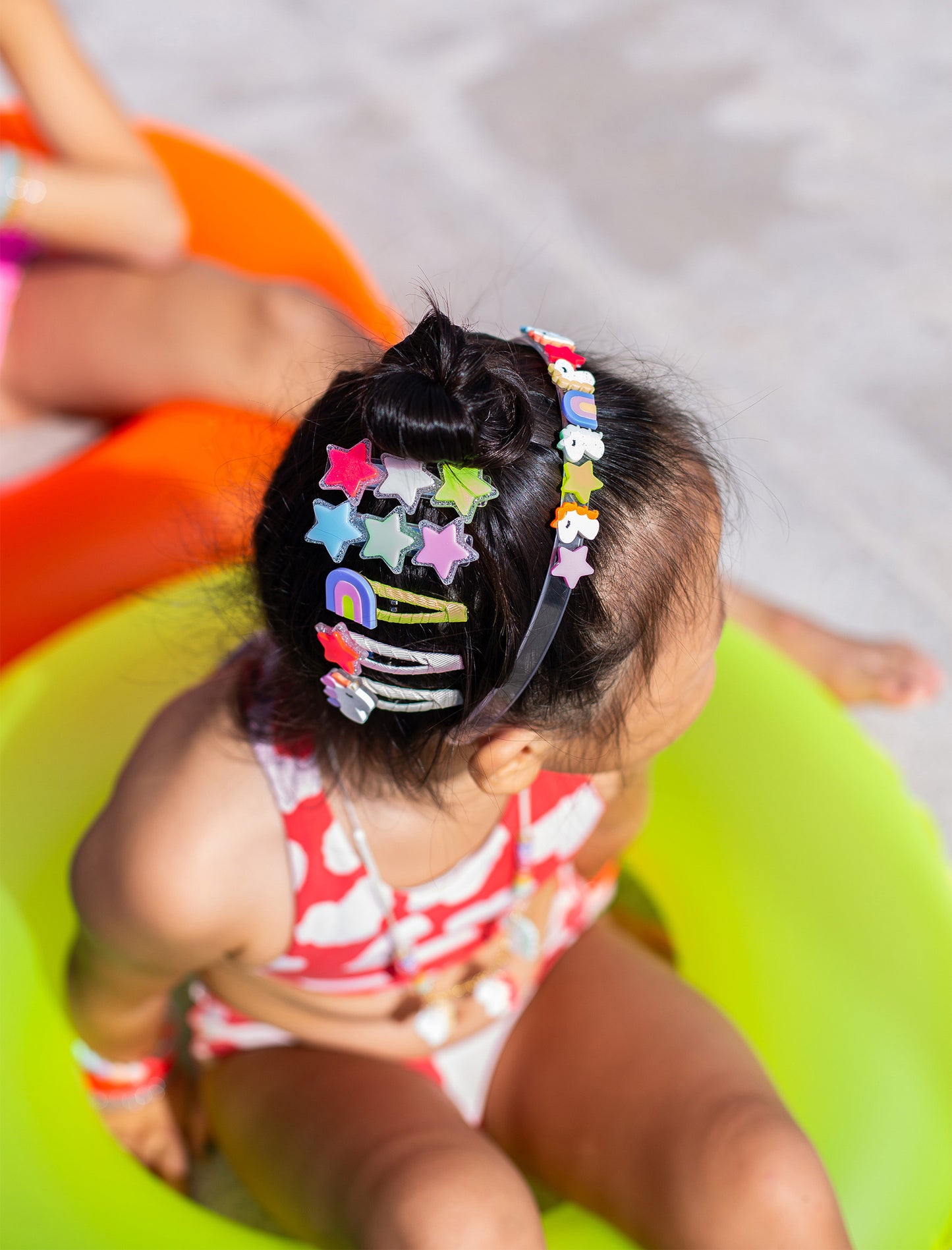 LR-Multi Stars Neon Hair Clips