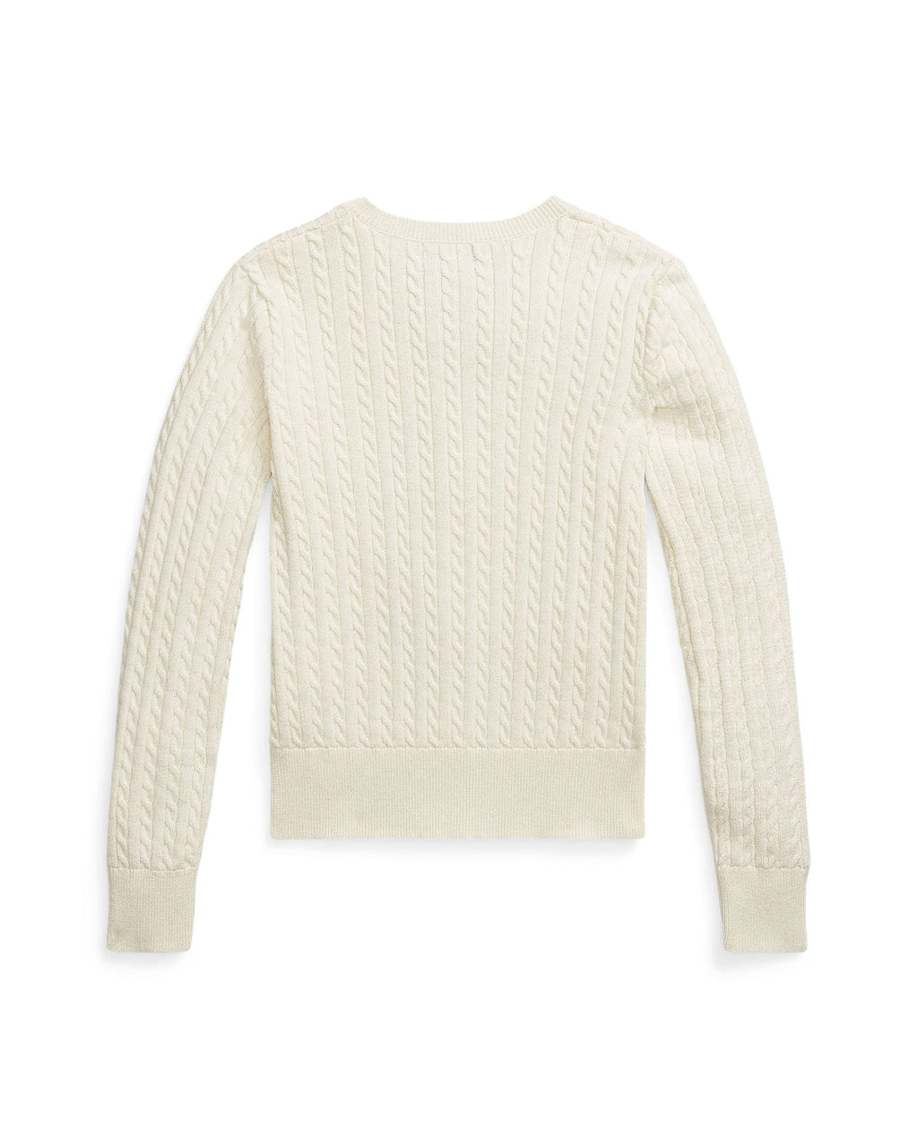 Ralph Lauren Girls Cable-Knit Metallic Cardigan