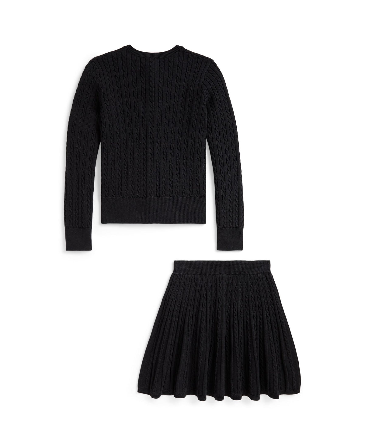 Ralph Lauren Girls Polo Cotton Cardigan & Skirt Set