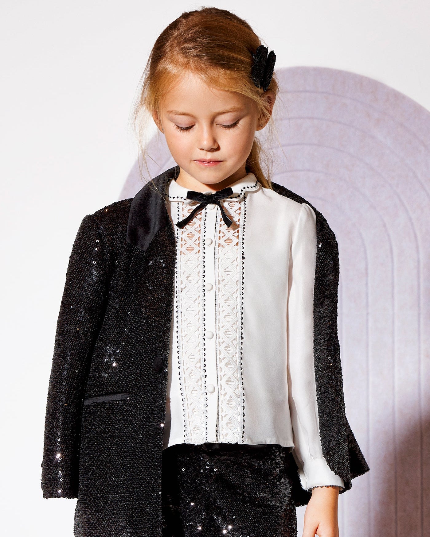 Abel & Lula Girls Contrast Blouse