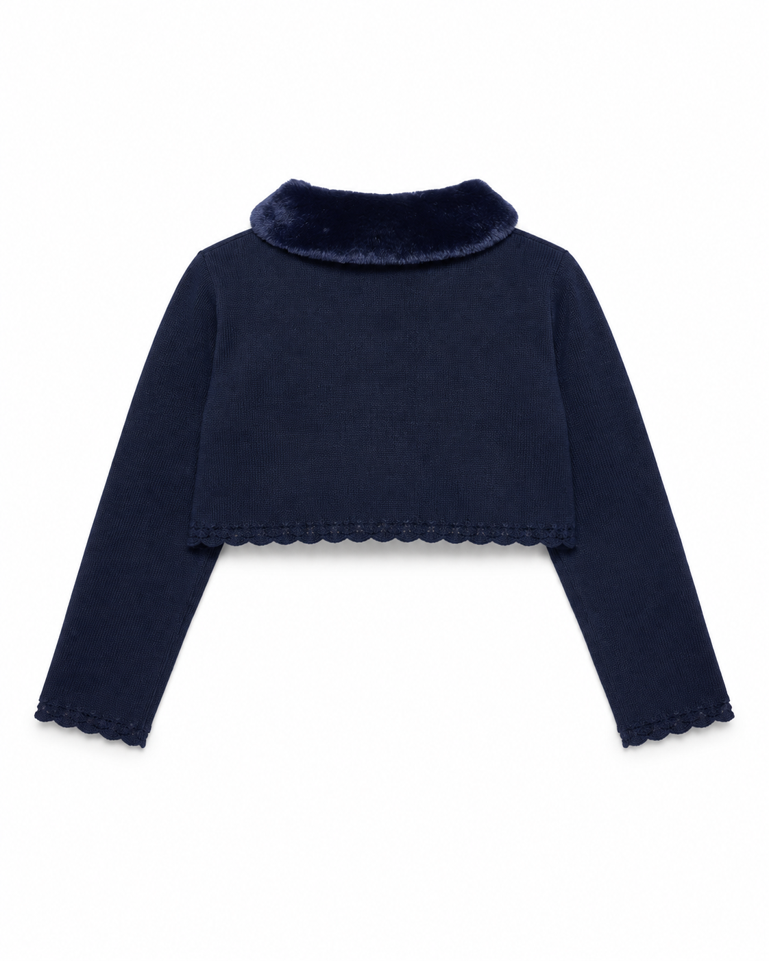 Abel & Lula Girls Fur Knit Cardigan