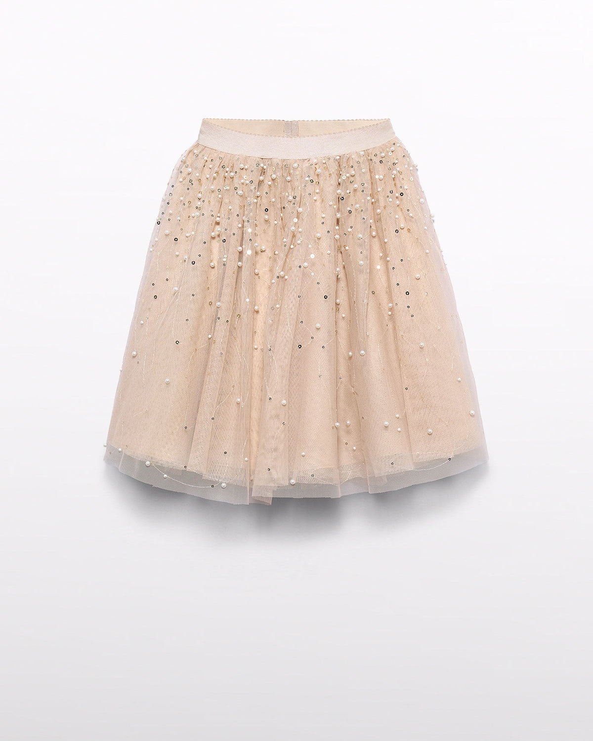 Abel & Lula Girls Midi Skirt with Pearls