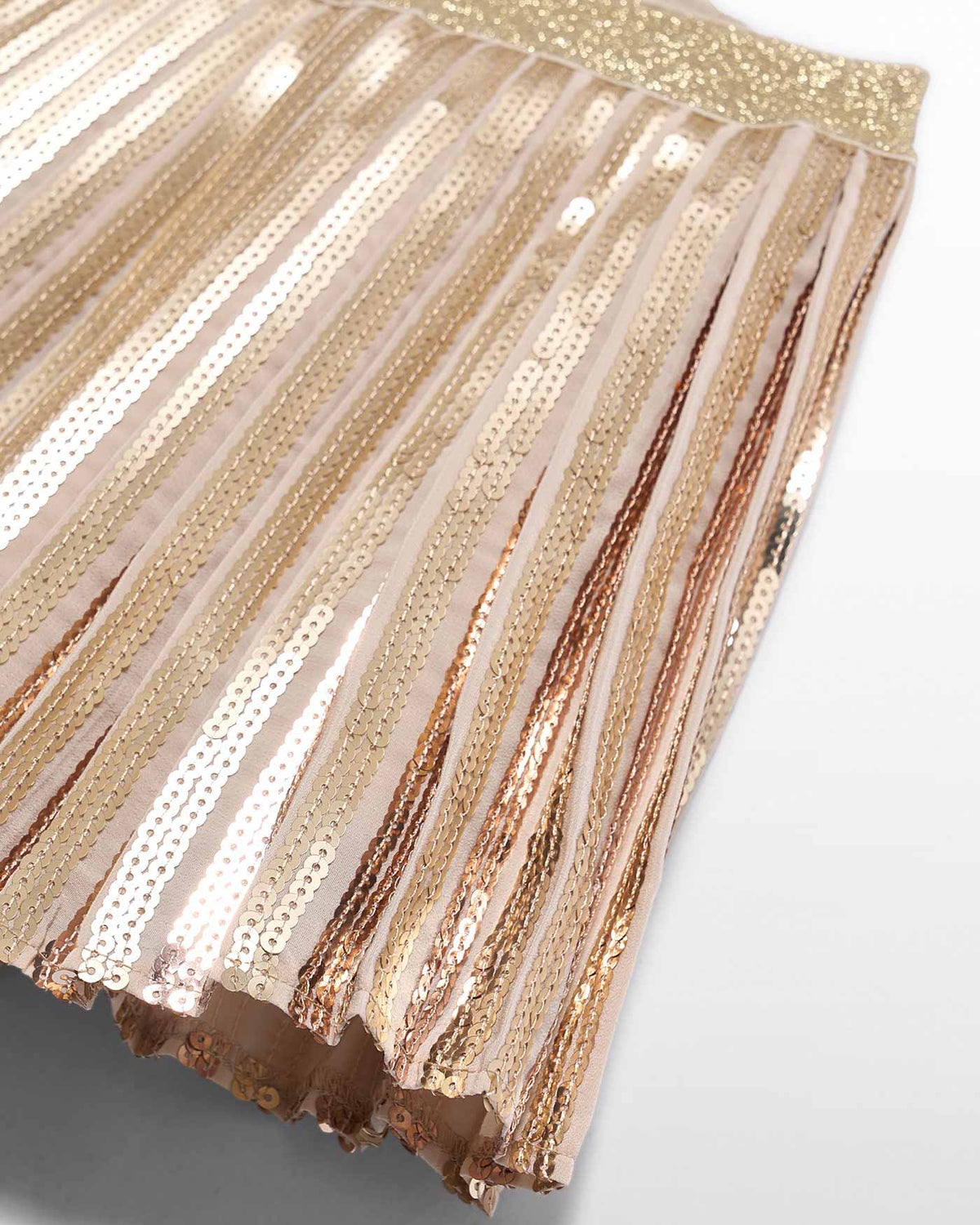 Abel & Lula Girls Pleated Sequin Skirt