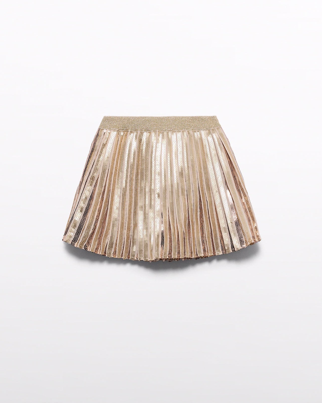 Abel & Lula Girls Pleated Sequin Skirt