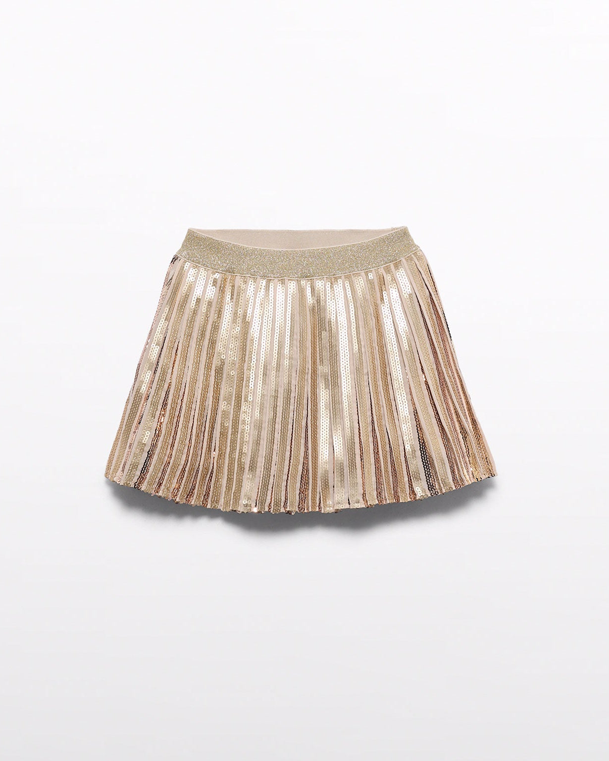 Abel & Lula Girls Pleated Sequin Skirt