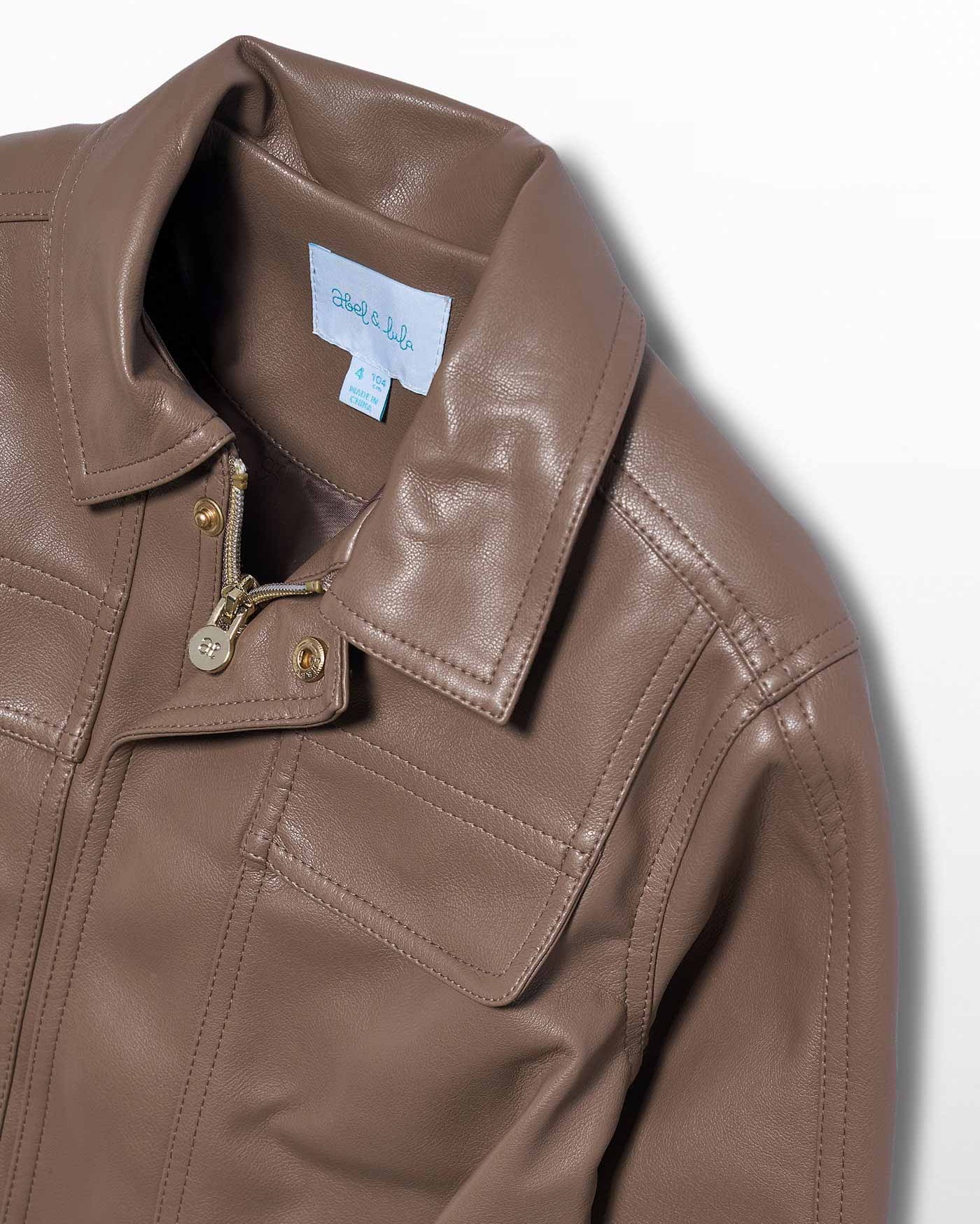 Abel & Lula Girls Pleather Jacket