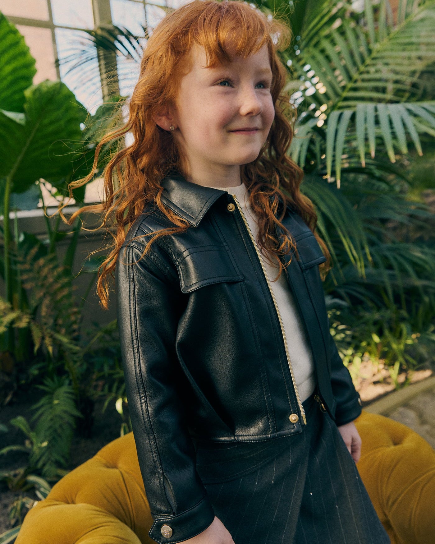 Abel & Lula Girls Pleather Jacket