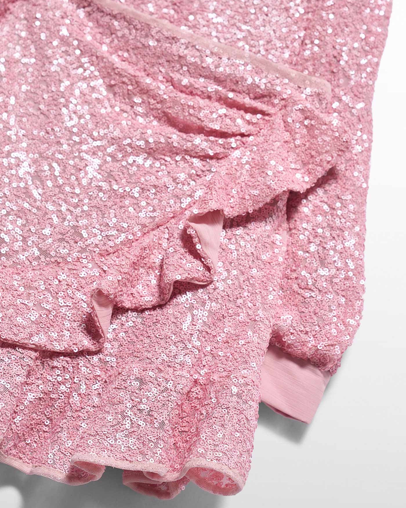 Abel & Lula  Girls Sequin Skirt Set blush 