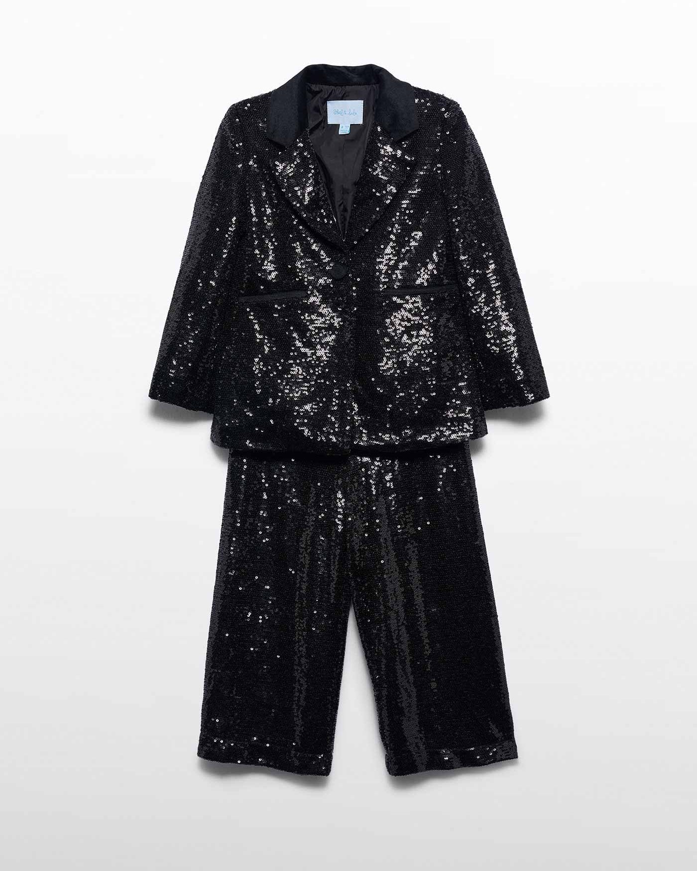 Abel & Lula Girls Sequin Suit