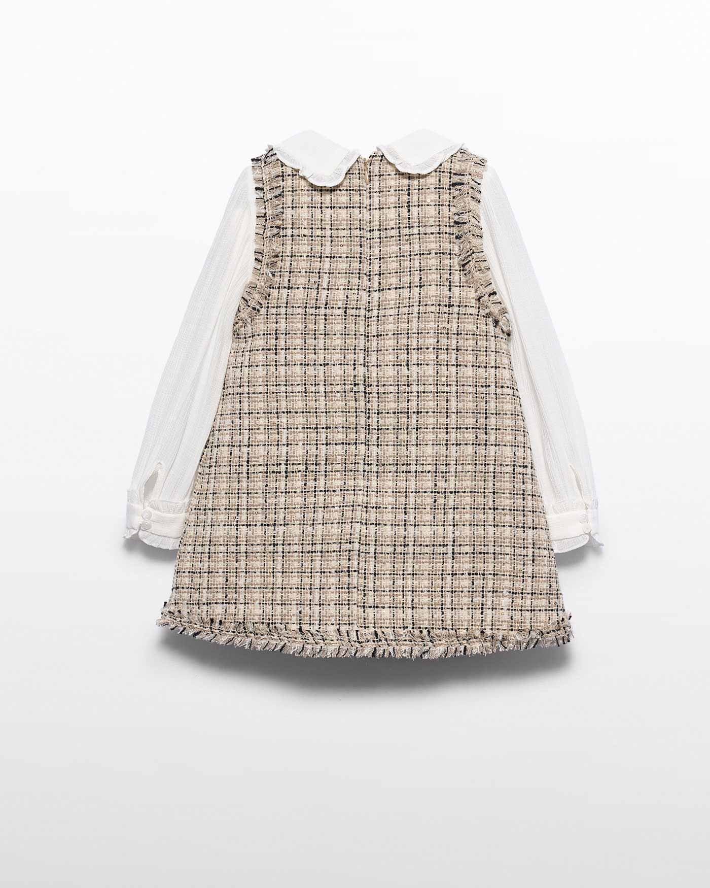 Abel & Lula Girls Tweed Dress
