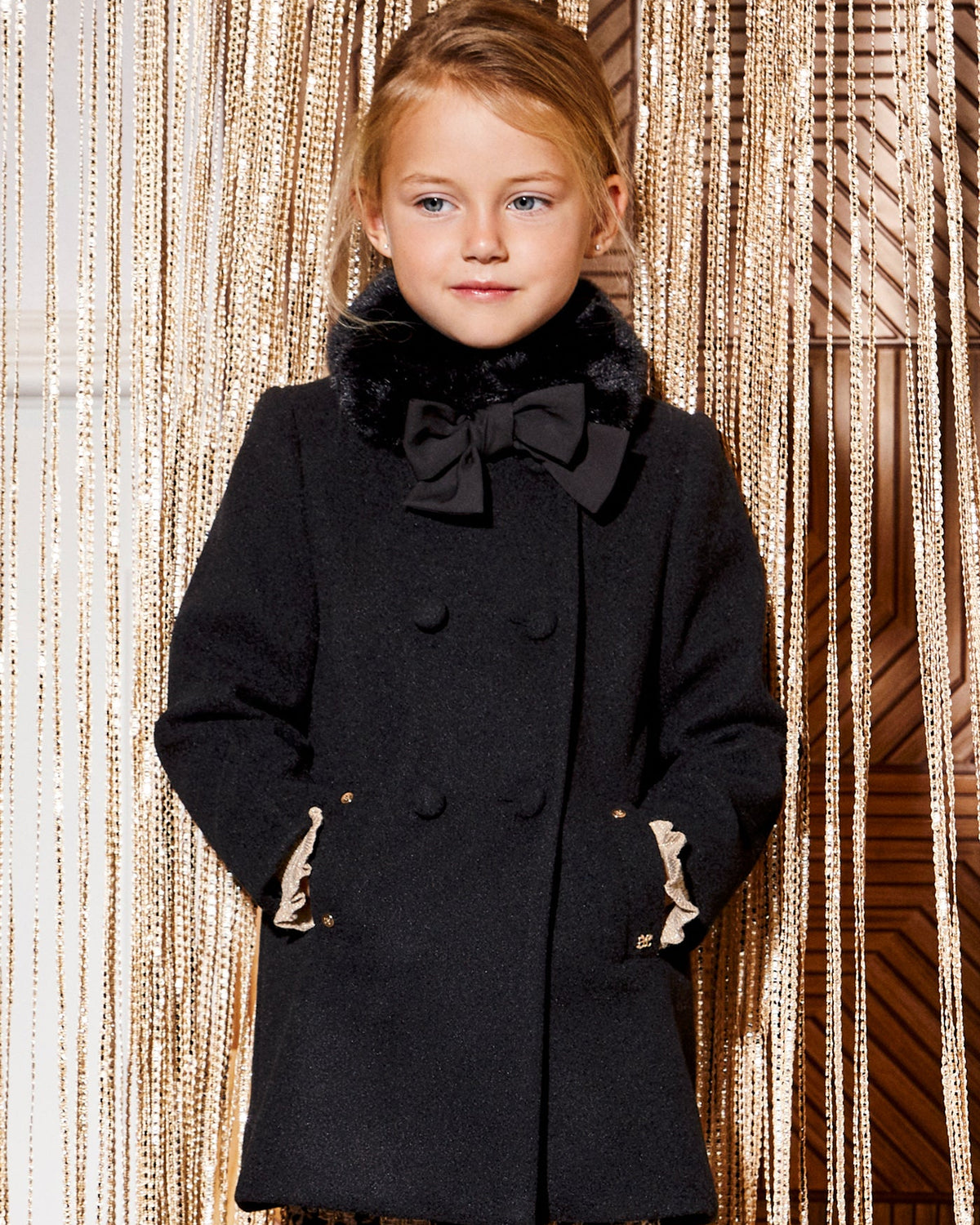 Abel & Lula Girls Wool Coat