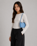Baggu Light Blue Nylon Pochette Bag